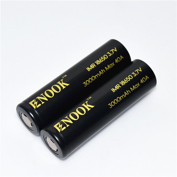 Enook high discharge rate 18650 rechargeable battery 3.7V 3000mah 40A battery cell