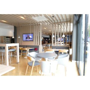 Quality Commercial Custom Made Furniture Restaurant Table And Chairs Wooden Material wholesale