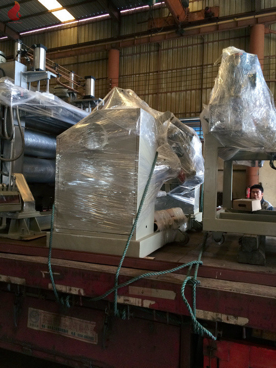 720 mm width Five Rollers PVC Calender Machine With PLC control touch screen