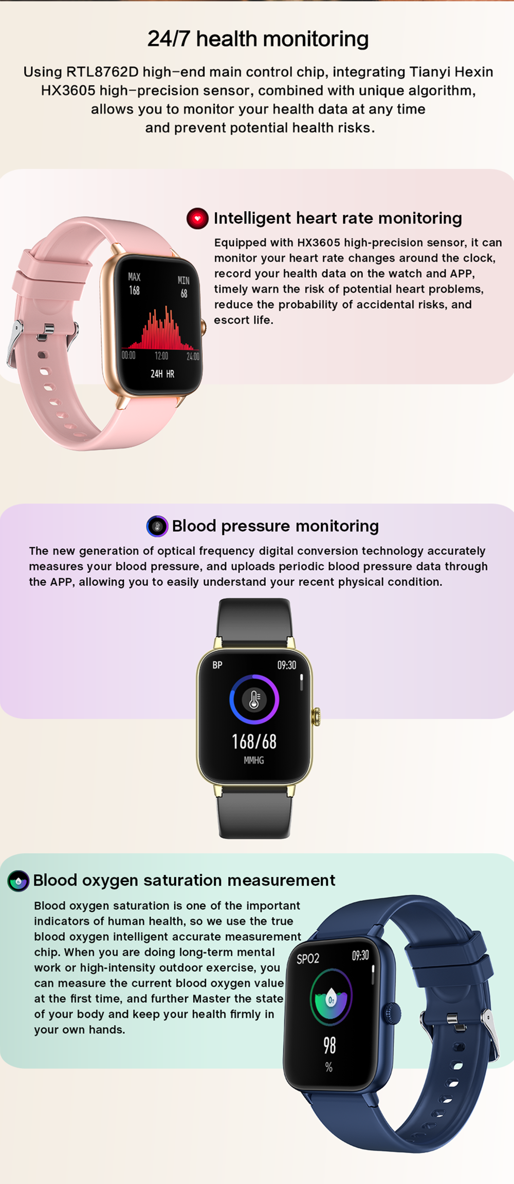 Eraysun Ultra-thin Reloj Smartwatch 1.81" BT Call Sleep BO BP 24/7 Health Monitoring 123+ Sport Modes Da Fit App G90 Smart Watch