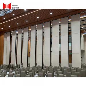 China Sliding Acoustic Movable Partition Wall Panel White Color 130mm Thick on sale