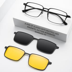 Quality Driving Polarized Night Vision Magnetic Clip On Glasses ZTO 9909 wholesale