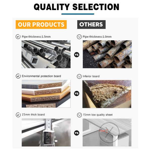 Upgrade Your Workspace with Office Workstation Of Open Space 2400-2800L*1200-1400W*750H mm and Flexible Shelf Choices