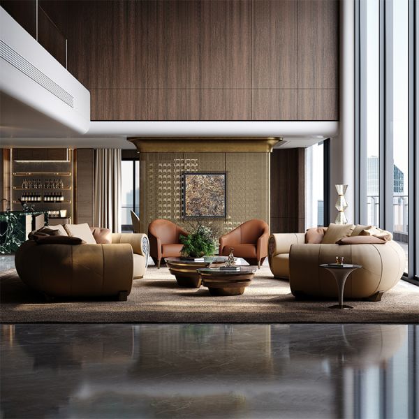 High End Home Set Corner Living Room for Home 12 Seaters Couches Leather Modern Luxury Sectional Sofa