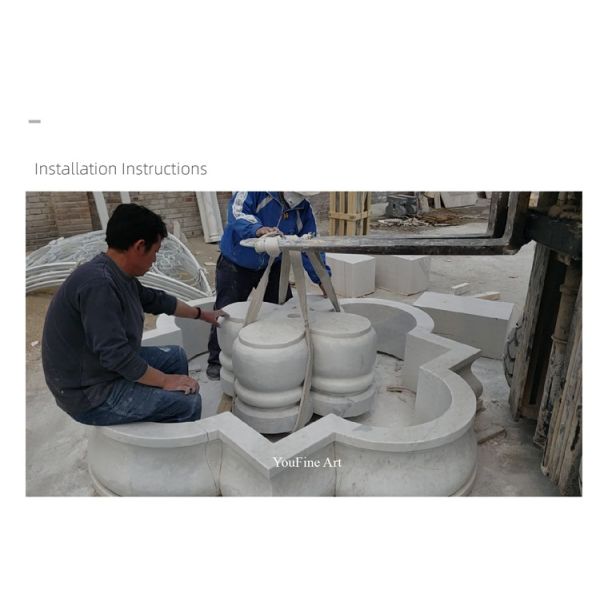 Outdoor Natural Stone White Buddha Statue Large Marble for Sale