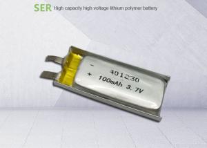 China 3.7V rechargeable lithium polymer battery 401230 for bluetooth headset on sale