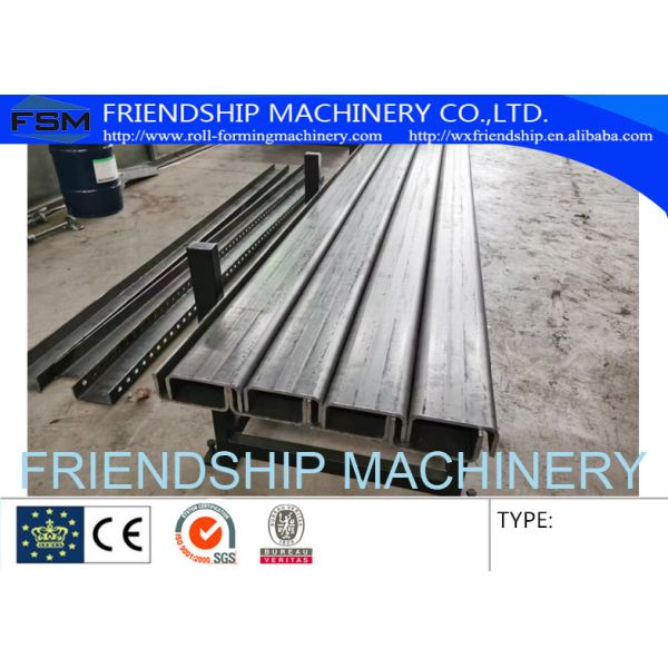 U Type 8mm Thickness Roll Forming Machinery With Punching Holes And Bending Machine