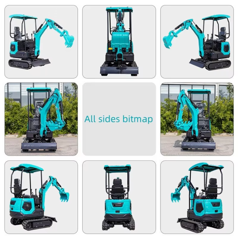 1.2 Ton Mini Excavator Small Crawler Digger Customized Color For Building Construction