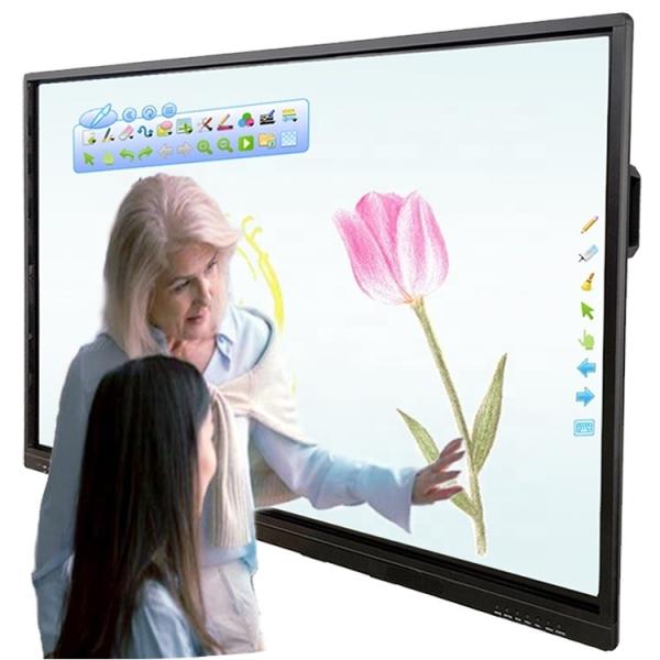 Cheap 86" Smart Interactive Whiteboard For School Classroom Teaching Online Boards Conference With Windows Mac for sale