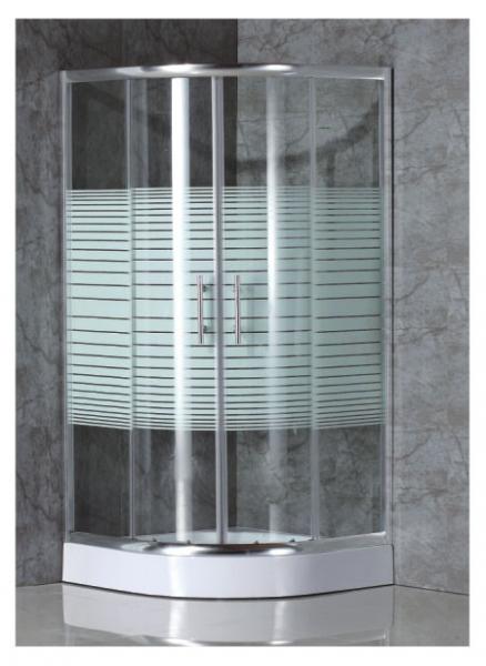 Cheap simple shower enclosure with strip glass for sale