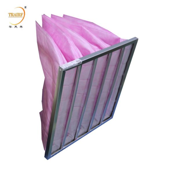 Synthetic Fiber Medium Efficiency Bag Air Filter Pocket