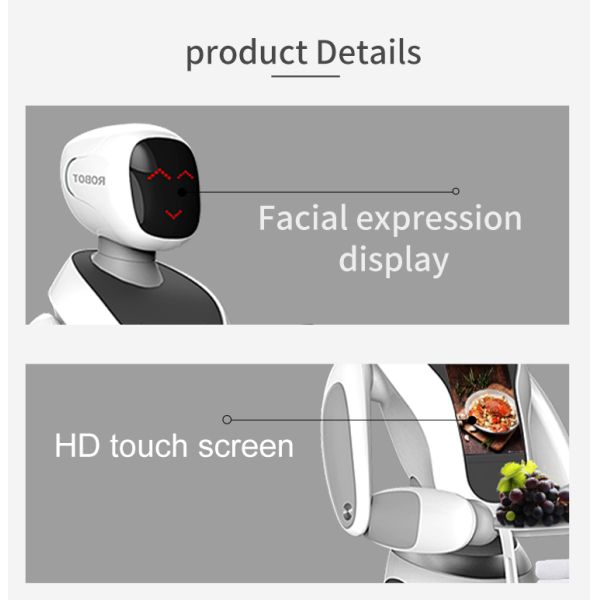 Intelligent Avoidance Robot Delivery Food DC24V 5A Remotely Controlled Robot Sushi