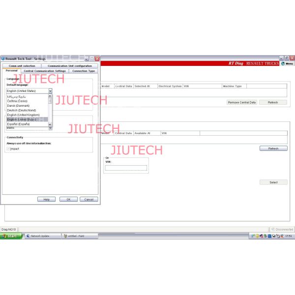 RD630 Laptop With Heavy Duty Truck Diagnostic Scanner For NG10 Truck
