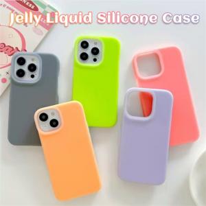 Quality Mobile Shockproof Cell Phone Back Cover Jelly Liquid Silicone Case For Iphone 14 / 14pro / 14 Pro Max / 13 / 13pro wholesale