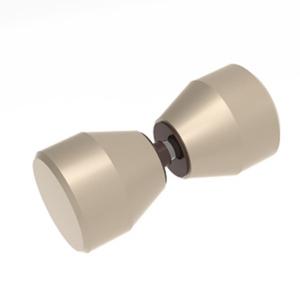 Quality Brass chrome plated double side knob handle shower door hardware knob wholesale