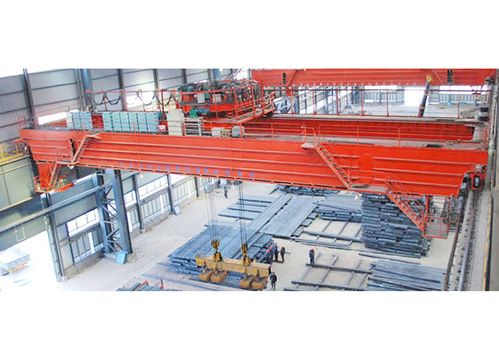 Quality Steel Plate Use Lifting Magnet Double Girder Overhead Bridge Crane wholesale