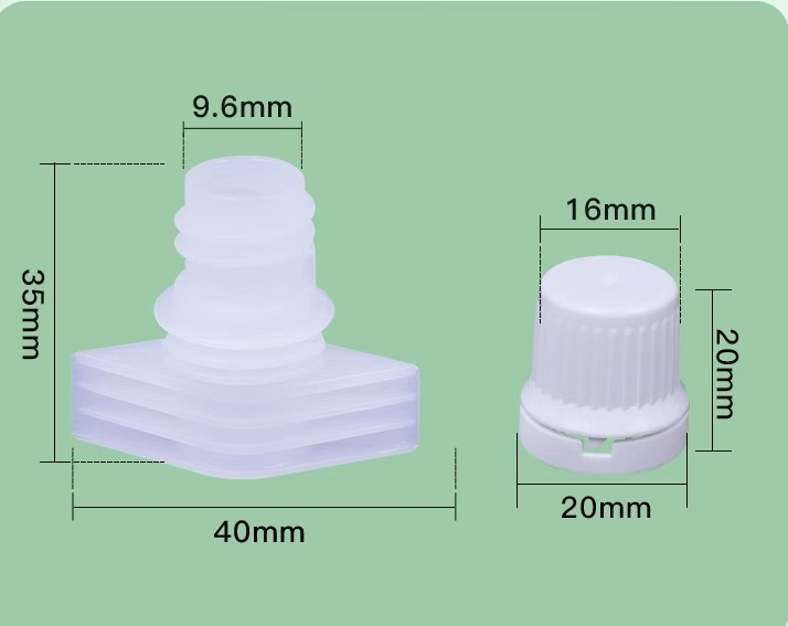 New Raw Material PE Spout Cap | High Precision Injection Molding Plastic Doypack Spout Cap For Laundry Detergent Bag Packaging