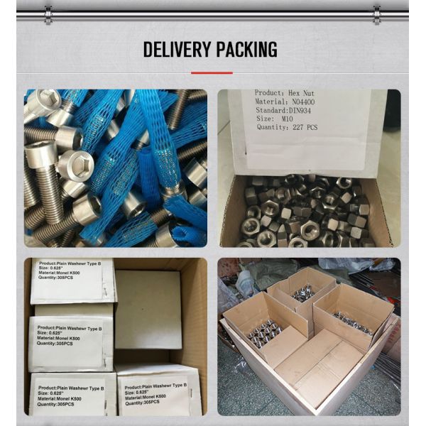 M2 - M64 Nickel Alloy Fasteners UNS N08020 W.Nr.2.4660 Bolt Nut Stud Washer Thread Rod