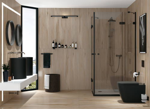 R10 Wood Effect Porcelain Tiles Brown Bedroom Interior Wooden Tile