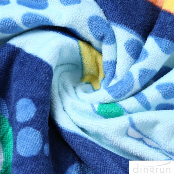 Hooded Bath Towel for Kids Under Age 7 Bathrobe Beach Hooded Poncho Towel