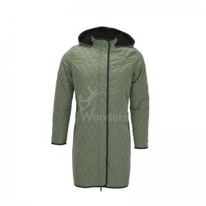 Quality Ladies Sherpa Lined Quilited Puffer Parka Jackets With Fix Hood Customized wholesale