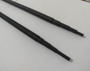 China Black Custom Portable Telescopic Fiberglass Poles frp pipe tube for antenna mast pole on sale