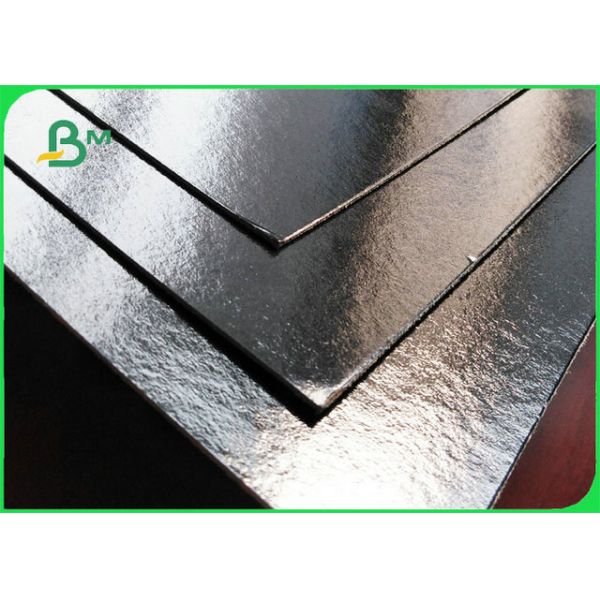 800gsm 1000gsm Book Binding Board , High glossy Laminated black cardboard For flower packaging box