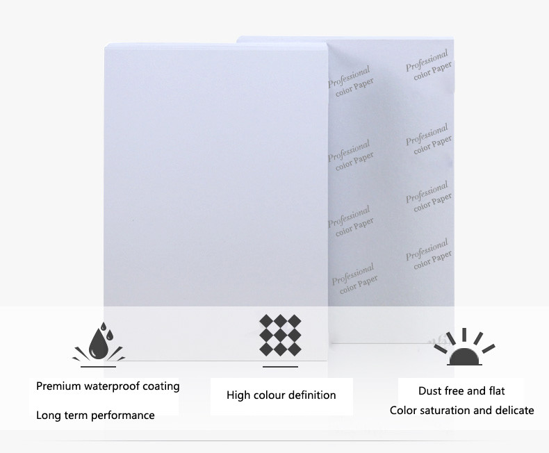 297*420mm Cast Coated Photo Paper , 180 Gsm Glossy Photo Paper For Inkjet Printer