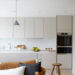 Quality Small Modern Home Kitchen Cabinets White PVC Modular Kitchen Furniture wholesale