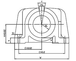 Linear bearings SWB-OP...B - Shaft Supporting Housing SWB20OP