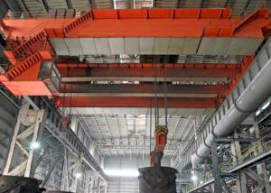 China Steel Mill Plant 32 / 10t Metallurgical Double Beam Ladle Crane With Cabin Control on sale