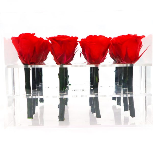 Red Real Forever Rose , Real Flowers That Last Forever For Wedding Decoration