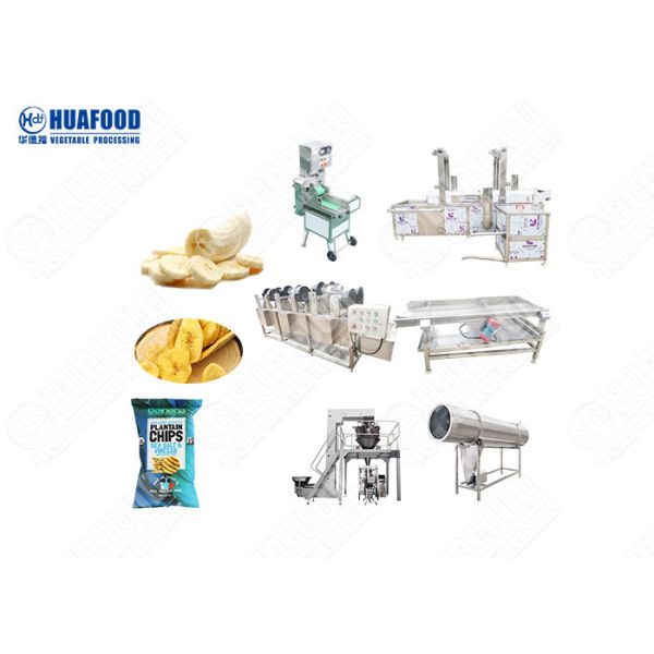 Banana Chips Processing Machine Automatic Chips Making Machine Commercial Potato Chip Fryer