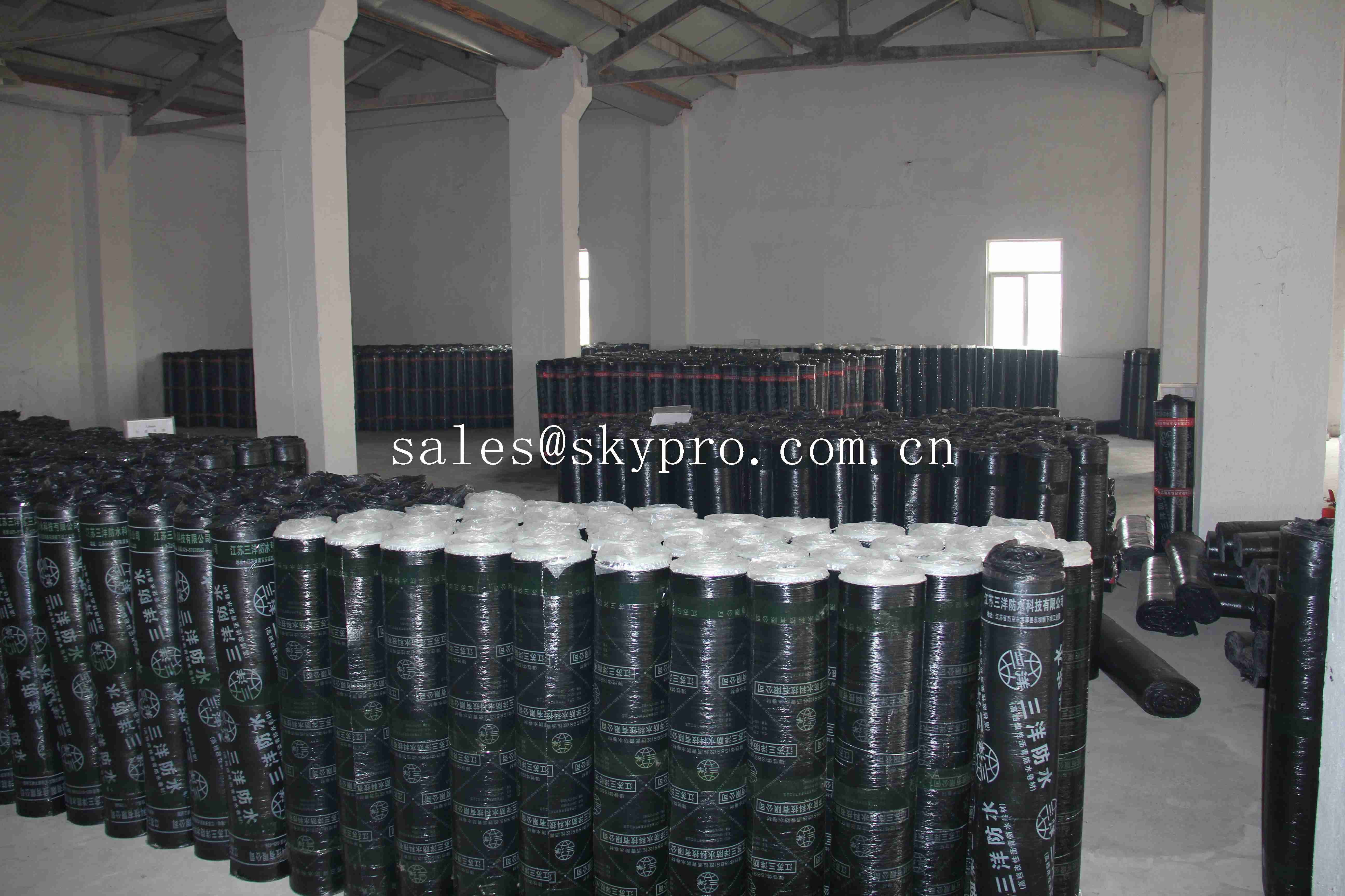 Fiberglass based SBS Modified Bitumen Waterproofing Membrane / Rubber Sheet Roll