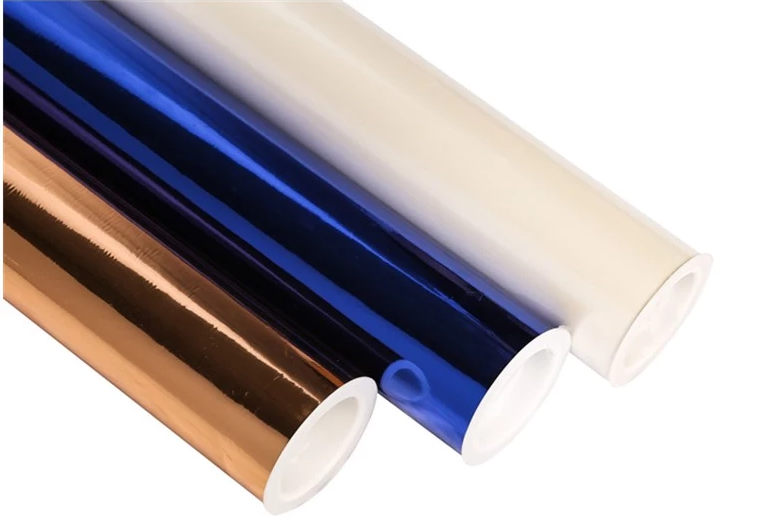 Sequin Laser Metalized BOPP Film Rolls , Red Heat Sealable BOPP Film