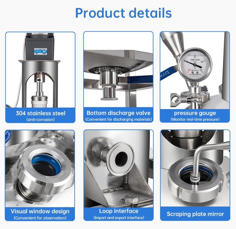1L 2L 5L 10L Stainless Steel Laboratory High-pressure Reactors Design Customizable