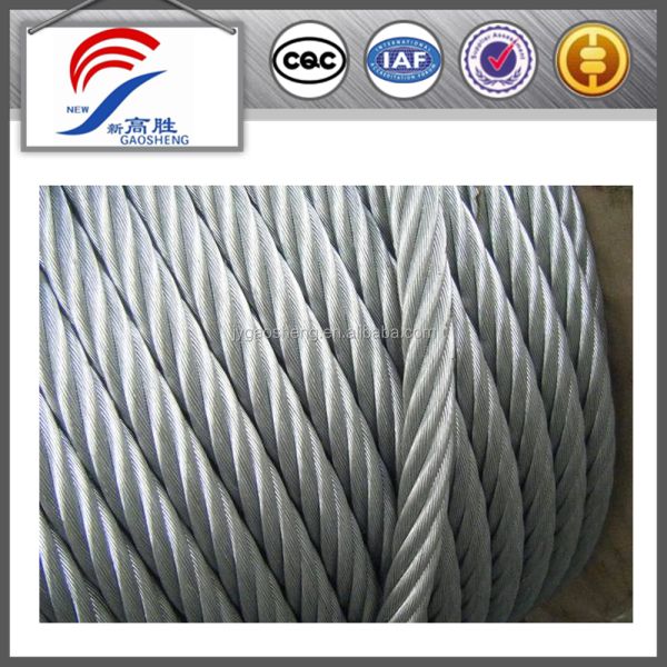 4 X 31 8.3mm Hot Dip Galvanized Steel Wire Rope For Suspended Platform