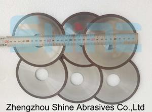 China Round 1A1R Diamond Wheels For High Precision Grooving Cutting Off Operations On Ferrous Metals on sale