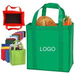 China Custom Logo Printed Reusable Tote Ecobag Non Woven Fabric Shopping Bag on sale