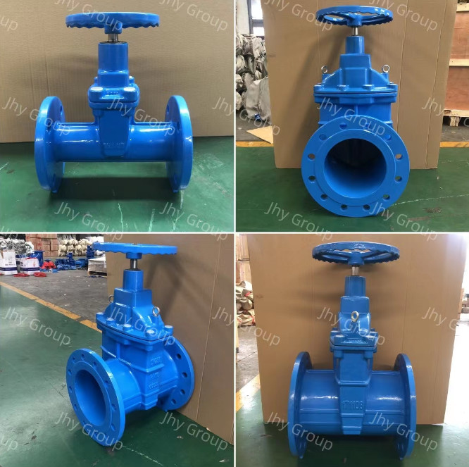 F5 DIN Non Rising Sluice Valve Flange Ends Resilient Seat Rubber Seat Gate Valve