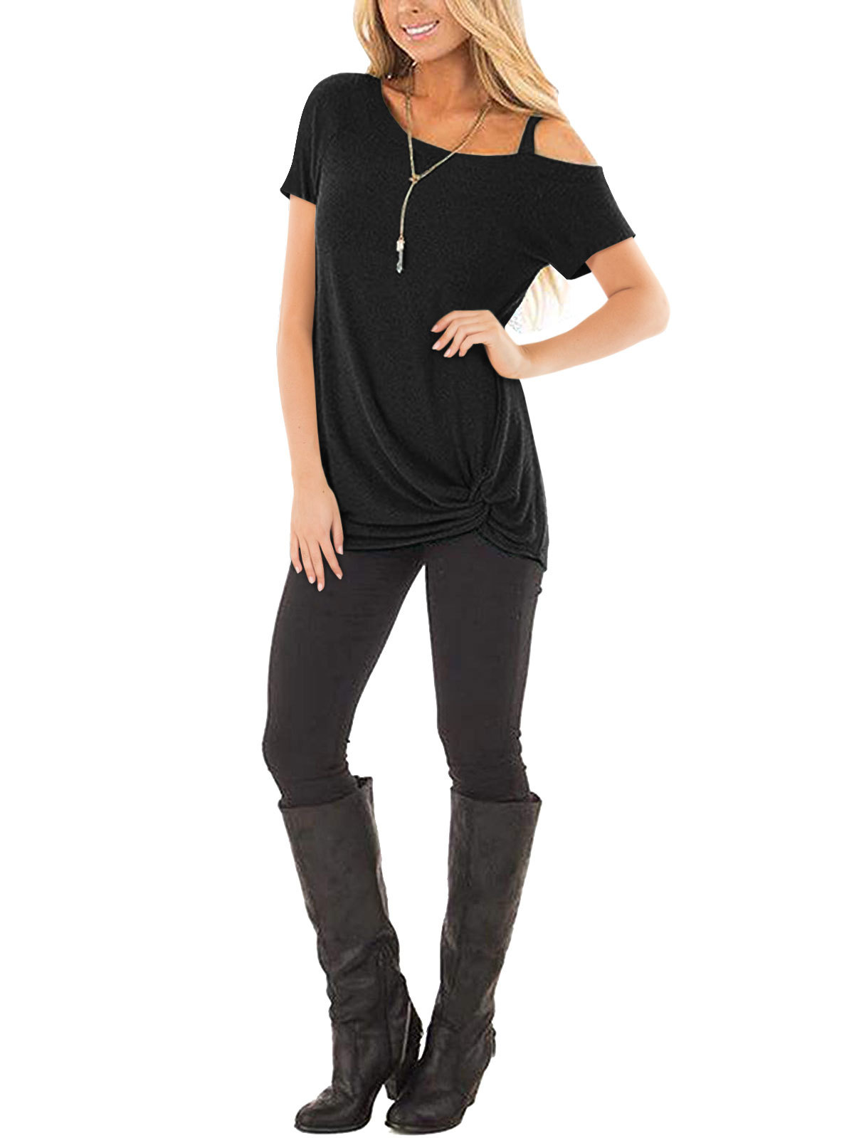 Hot Selling Fashion Sports Short Sleeve Tops Quick Dry Women Sexy Splicing T-shirt