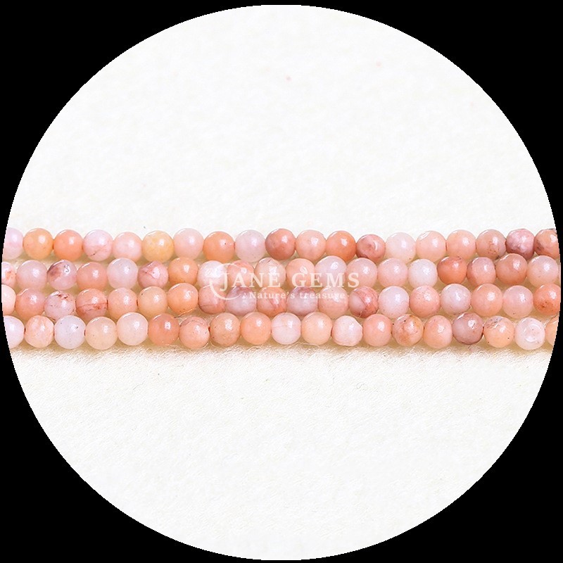 Natural Gemstone Beads Multi-color Pink Aventurine Sunstone Loose Bead Strands