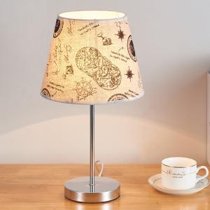 China TL 01 Fabric Shade 380mm Bedside Table Lamp For Living Room on sale