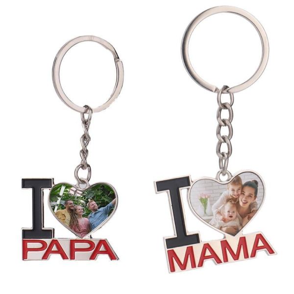 Mothers Day Gift Sublimation Blanks Photo Keyring Unique Gifts For Mom