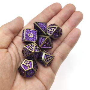 China Poker Hand Carved DND poker High Temperature Dice Sets Polyhedral on sale