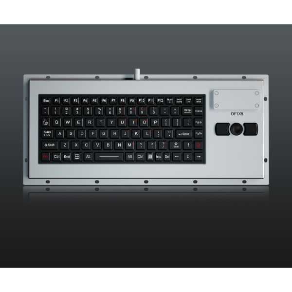 89 Keys Military Keyboard IP67 Dynamic Sealed And Durable Embedded Silicone Rubber Keyboard