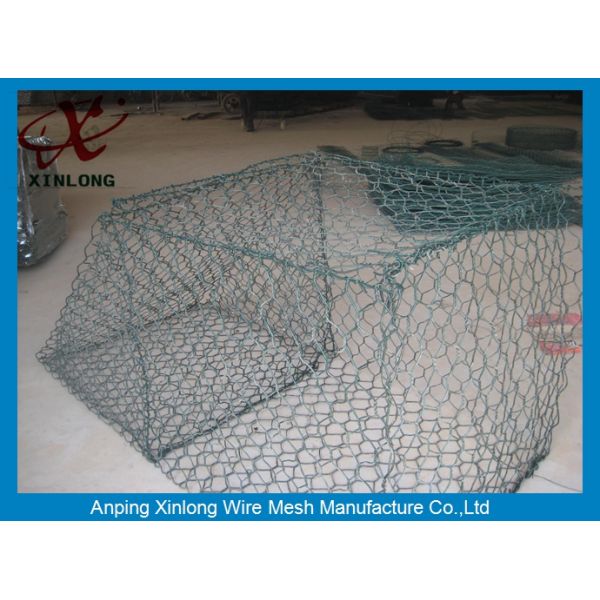Easy Install Pvc Coated Gabion Baskets Fence For Protection XLS-15