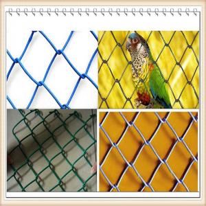 Quality Farm Security Chain Link Fence Mesh Top With Razor Barbed Wire 50x50mm Hole wholesale