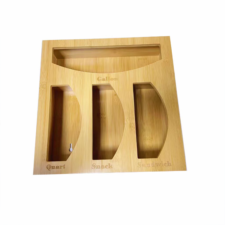 Sustainable Bamboo Ziplock Storage Box for Easy Kitchen Organization and Food Preservation