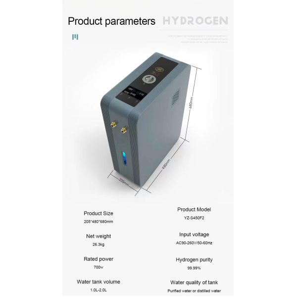 PEM hydrogen generator Hydrogen bath machine Smart anti oxidant hydrogen water spa